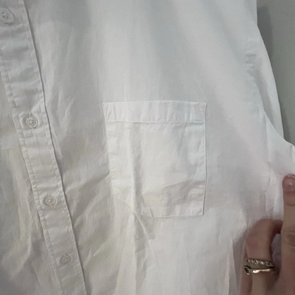 NWT J.Crew Flex Washed‎ XXL Slim Untucked White Casual Collared Button Shirt $89
